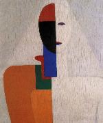 Kasimir Malevich Half-length of Female oil painting on canvas